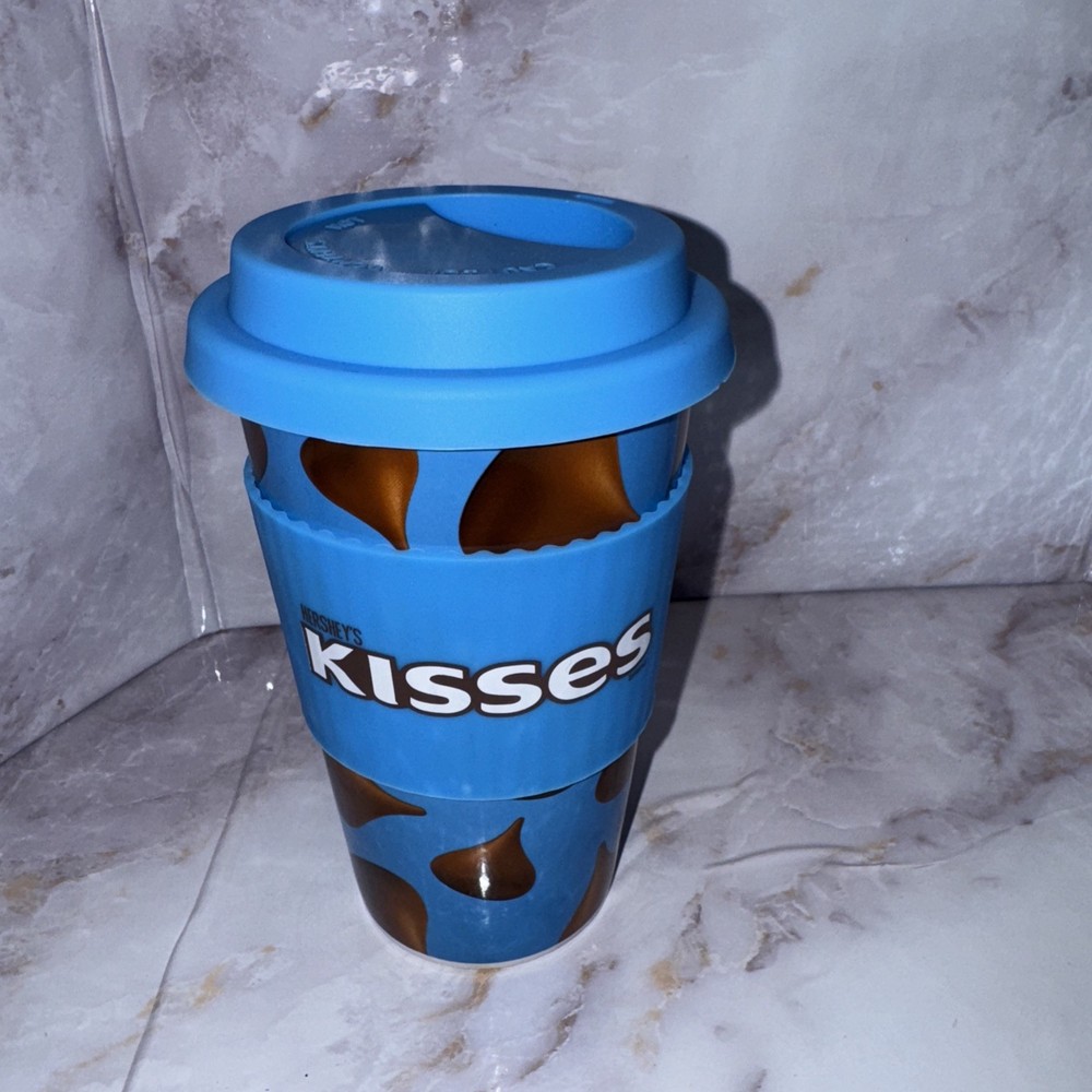 Hershey's 16oz Milk Chocolate Kisses Travel Mug with Lid and Sleeve  