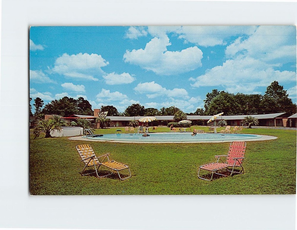 Postcard Palms Court Waycross Georgia USA