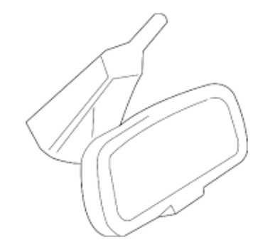 2011-2017 Chrysler 200 Black Interior Rear View Mirror 04805332AD OEM.