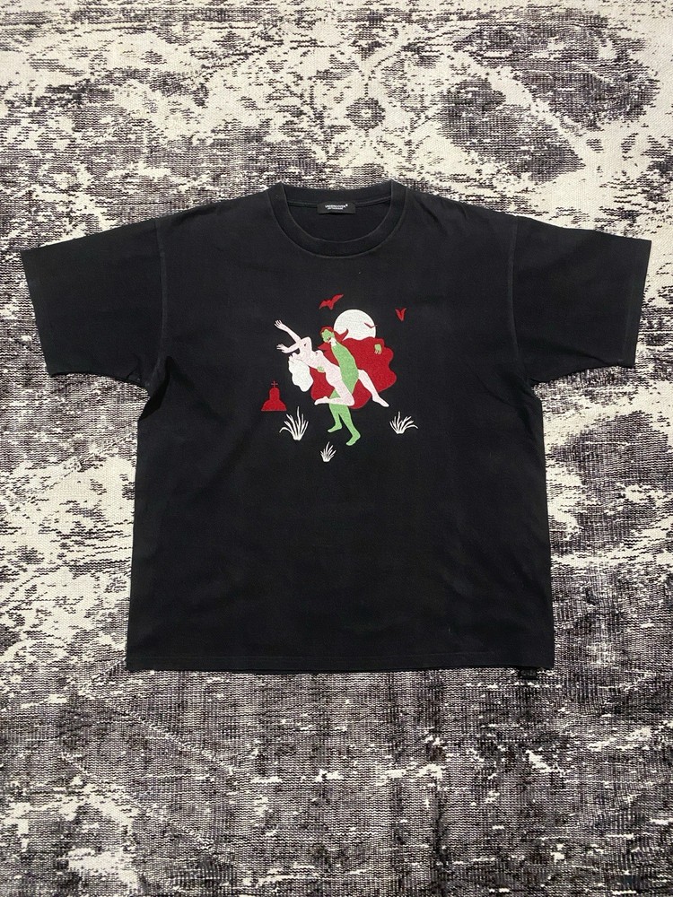 Undercover x Carne Bollente Black VAMPIRE s*x Cotton Knit T-Shirt Size L