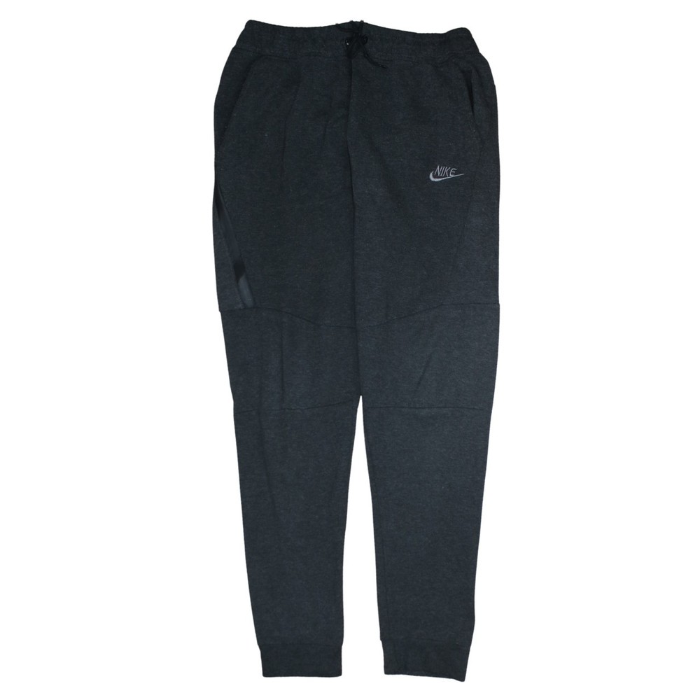 Nike Mens Joggers Dark Charcoal Grey Embroidered Swoosh Cuffed Tapered Track XL