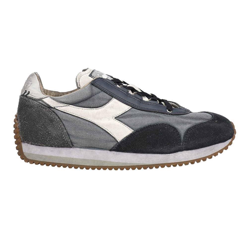 diadora Equip H Dirty Stone Wash Evo Lace Up  Mens Blue Sneakers Casual Shoes 17