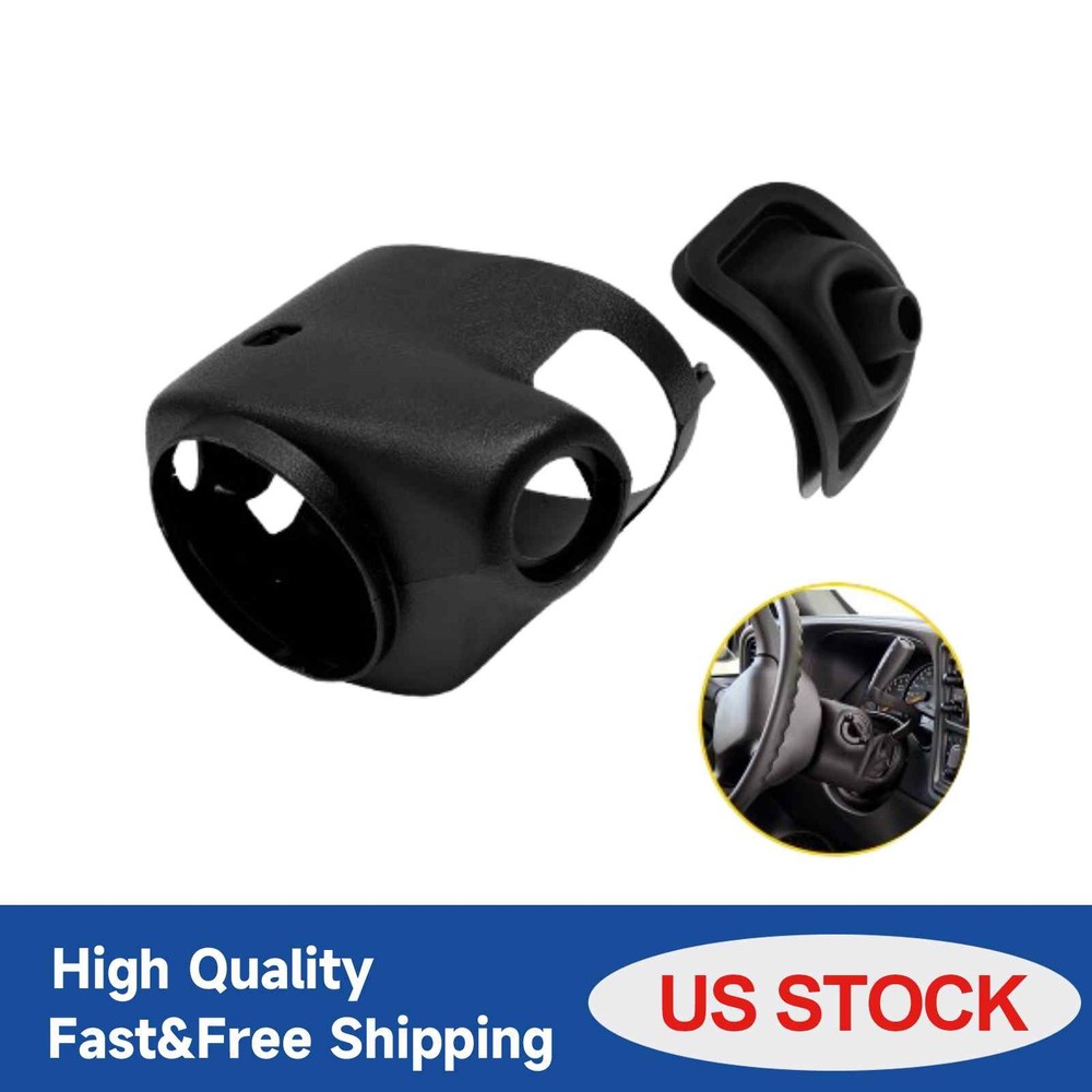 Upper & Lower Steering Column Cover Shroud+Shifter Boot For Chevy GMC 1998-2003