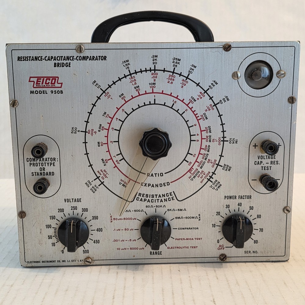 Eico 950B RC Comparator Bridge Electronic Test Instrument