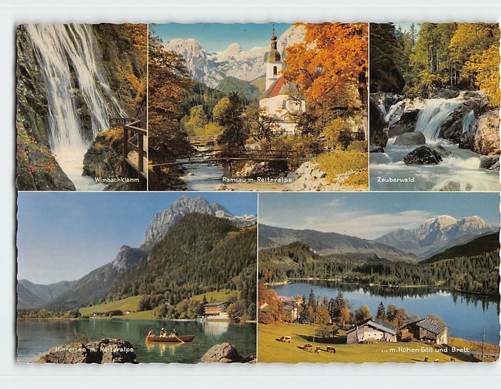 Postcard Scenes & Views Ramsau near Berchtesgaden in Germany
