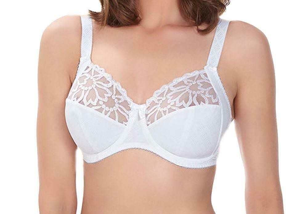 Fantasie Jacqueline Bra White Lace 30D Underwired Full Cup Side Support 9081 New