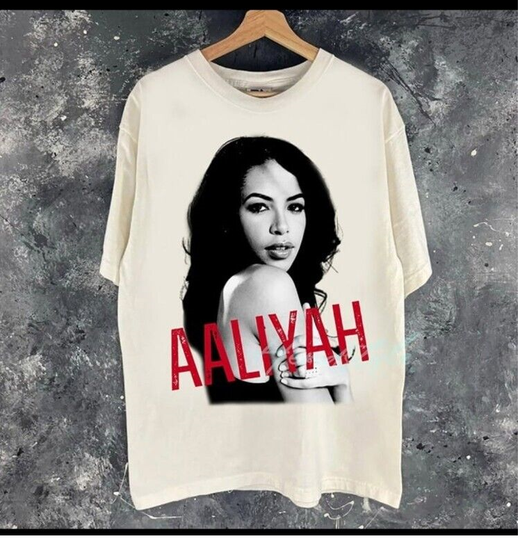 Aaliyah Rock The Boat Tour Concert Black Unisex All Sizes T-shirt