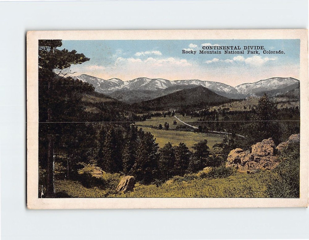Postcard Continental Divide Rocky Mountain National Park Colorado