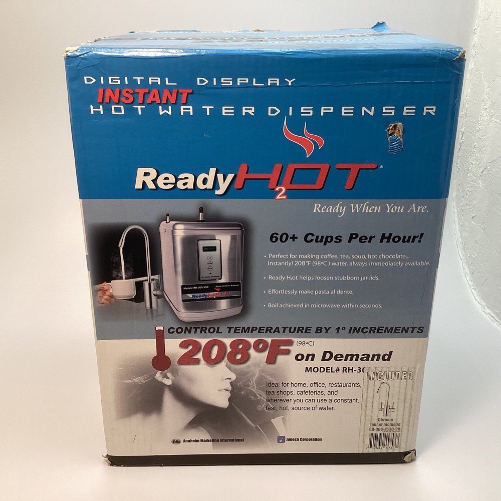 Ready Hot RH-300-SSD Digital Instant Hot Water Dispenser w/ Chrome Faucet - New