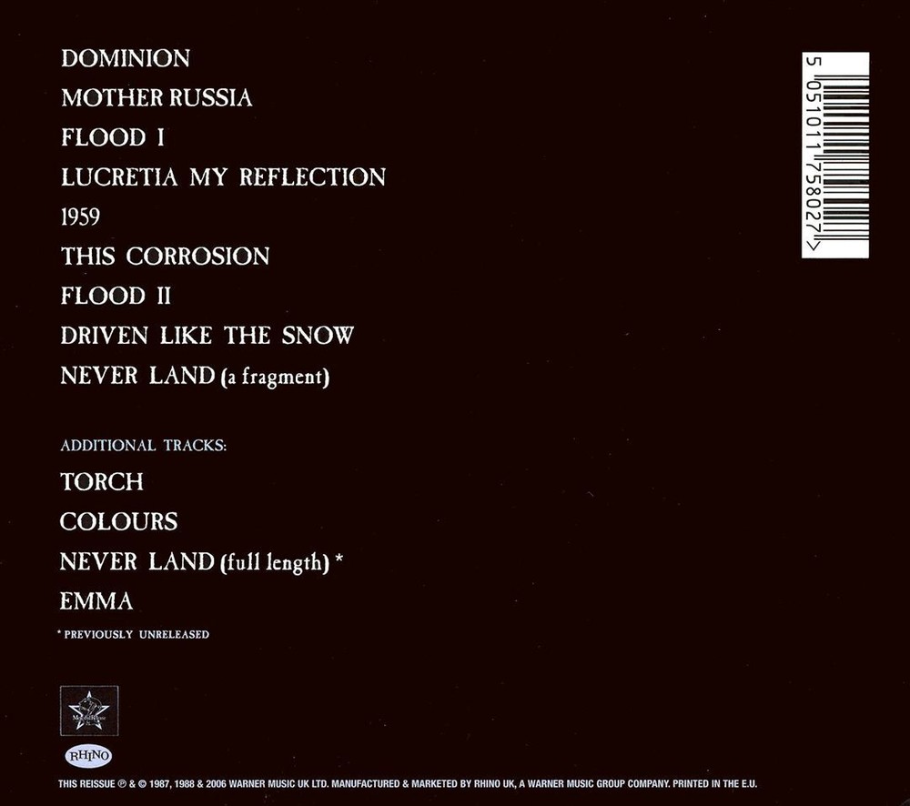 THE SISTERS OF MERCY FLOODLAND [BONUS TRACKS] NEW CD