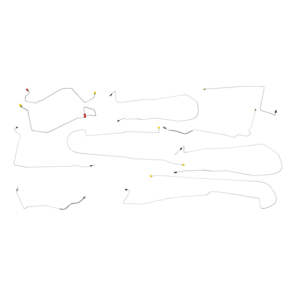 Brake Line Kit Complete Tubes 4 Wheel Disc ABS 2000-03 LeSabre OE Steel 10pc