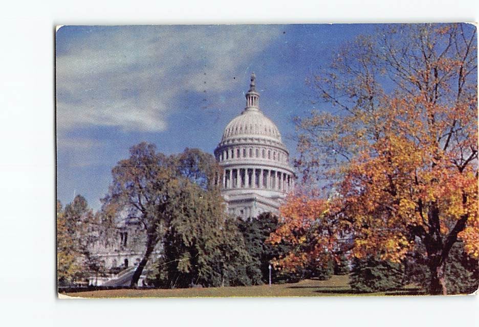 Postcard United States Capitol Washington DC District of Columbia USA America