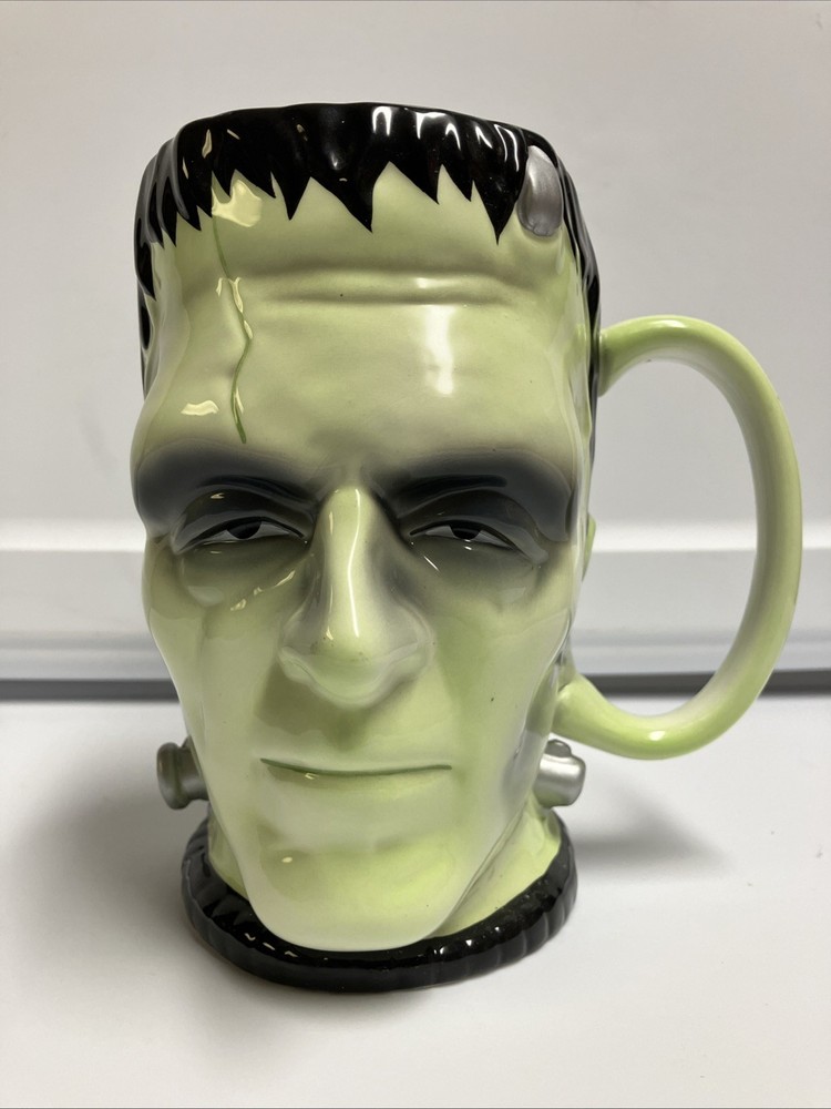 Vintage Universal Studios Monsters Frankenstein Head Ceramic Mug by Teleflora