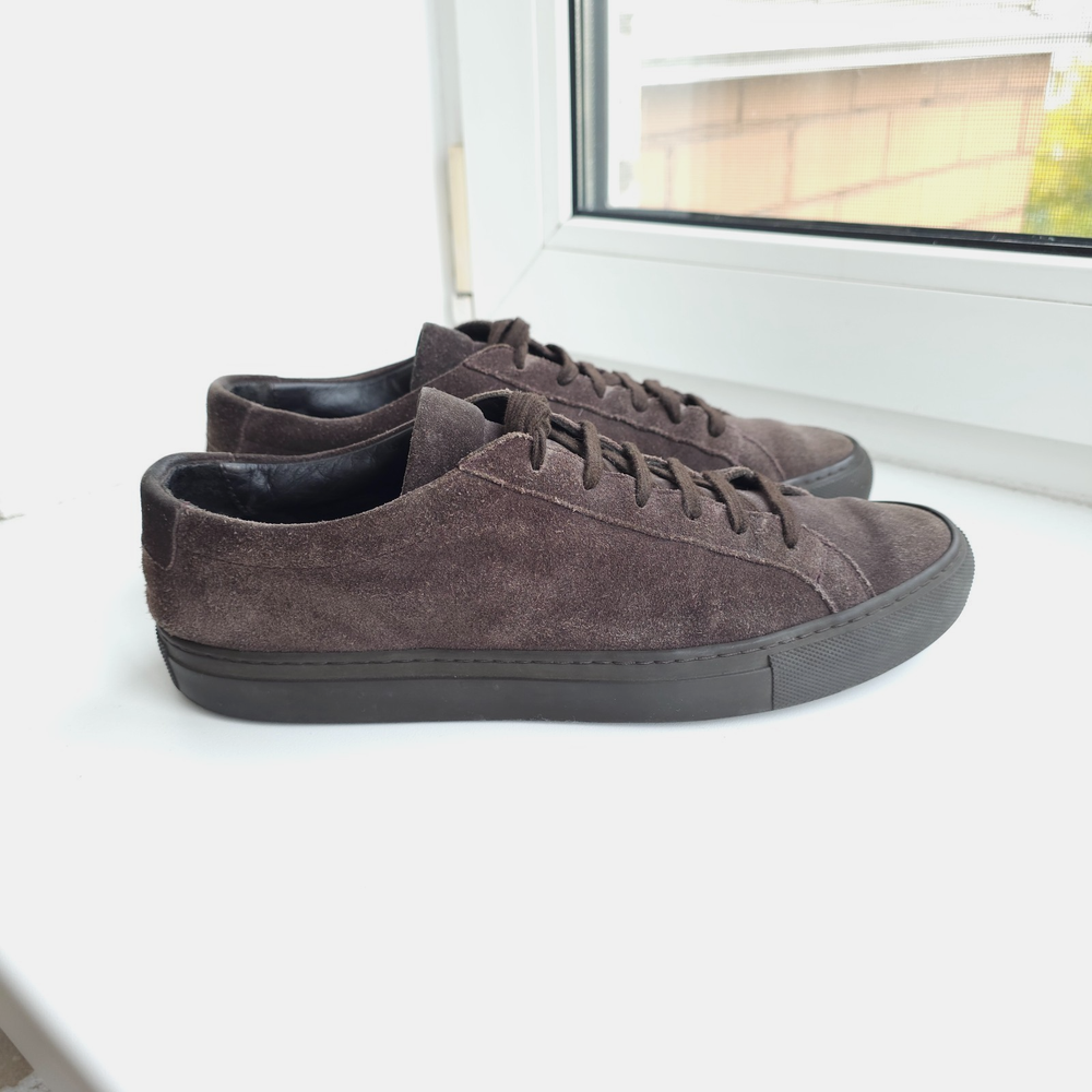 Common Projects Achilles Suede Sneakers Brown Mens EU 41 US 8 Duties Paid(USA)-image