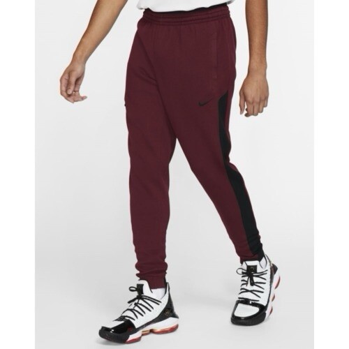 Nike Showtime Basketball Dri-FIT Jogger Maroon Red Black Pants NEW 930565-669 XL