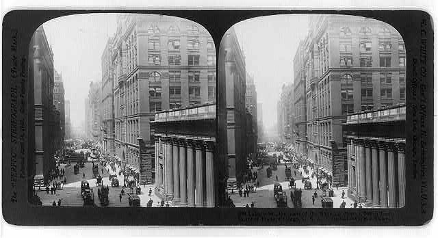 Photo of Stereograph,LaSalle Street,Board of Trade,Chicago,Illinois,IL,c1906