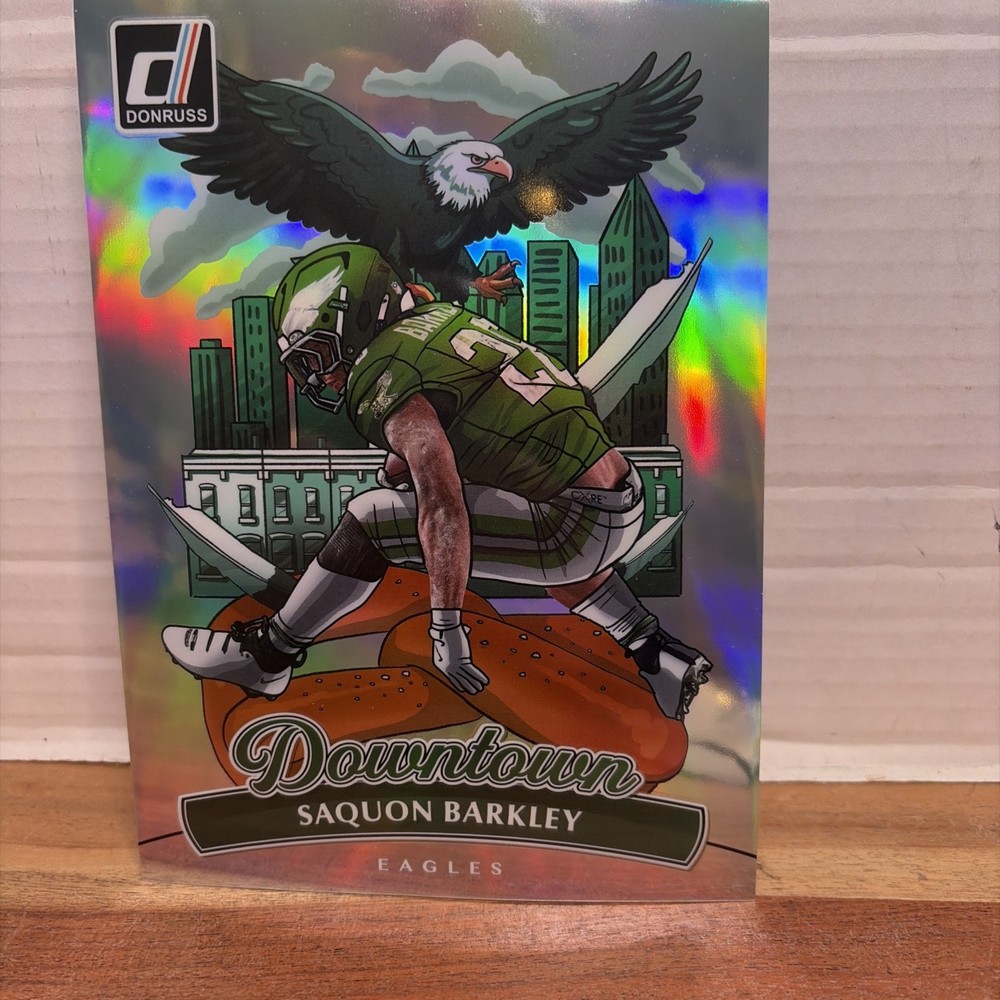 2025 Donruss Saquan Barkley Jumbo Downtown Oversized Philadelphia Eagles