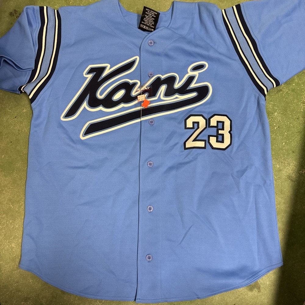 Vintage 90s Karl Kani endurance jersey NEW!! Blue N Navy