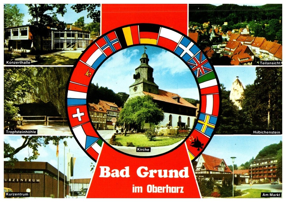POSTCARD VTG Bad Grund Lower Saxony Germany Multi-View 7