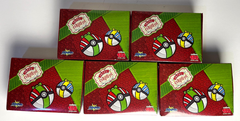 10 BOXES - 2025 BOX POKEMON CHRISTMAS Collectoons Cards Lenticular 3D Peru Zard