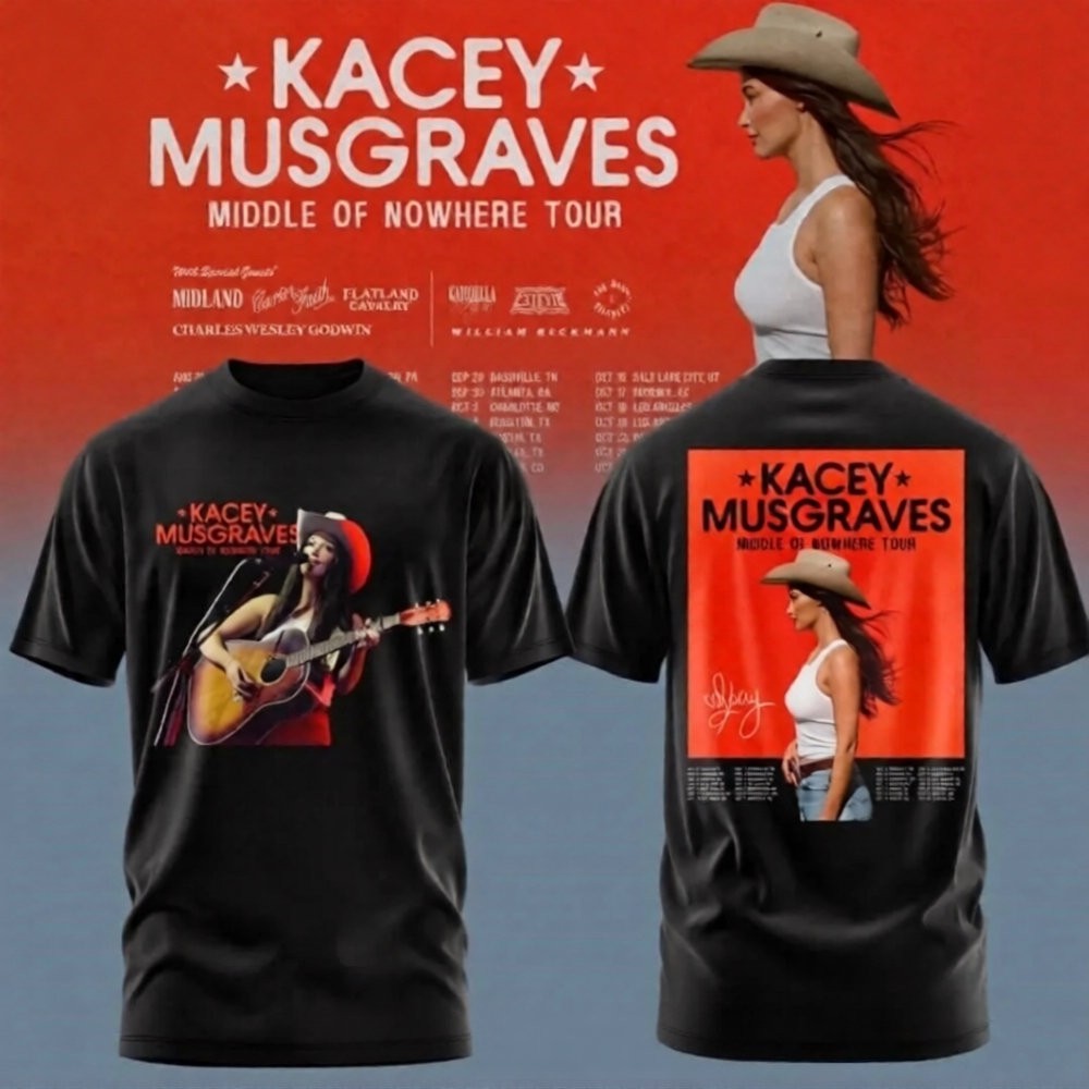 Kacey Musgraves Merch Middle Of Nowhere Tour Dates 2026 Concert Outfit T-Shirt