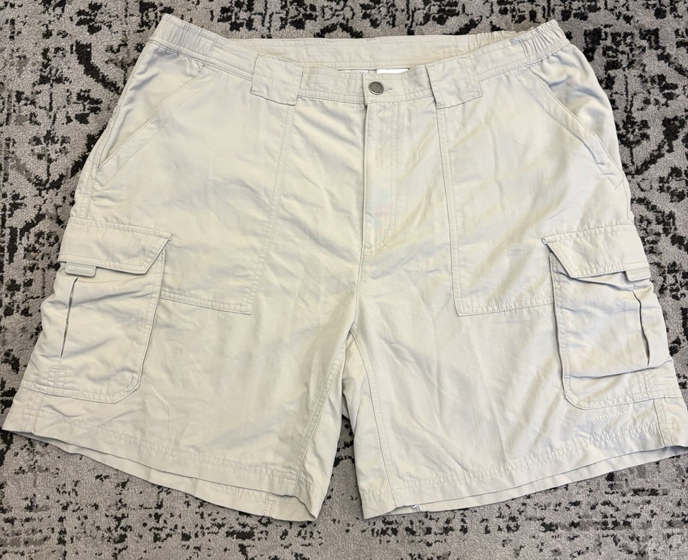 Columbia Titanium Omni Dry Packable Hiking Cargo Shorts - Men's XL - Khaki