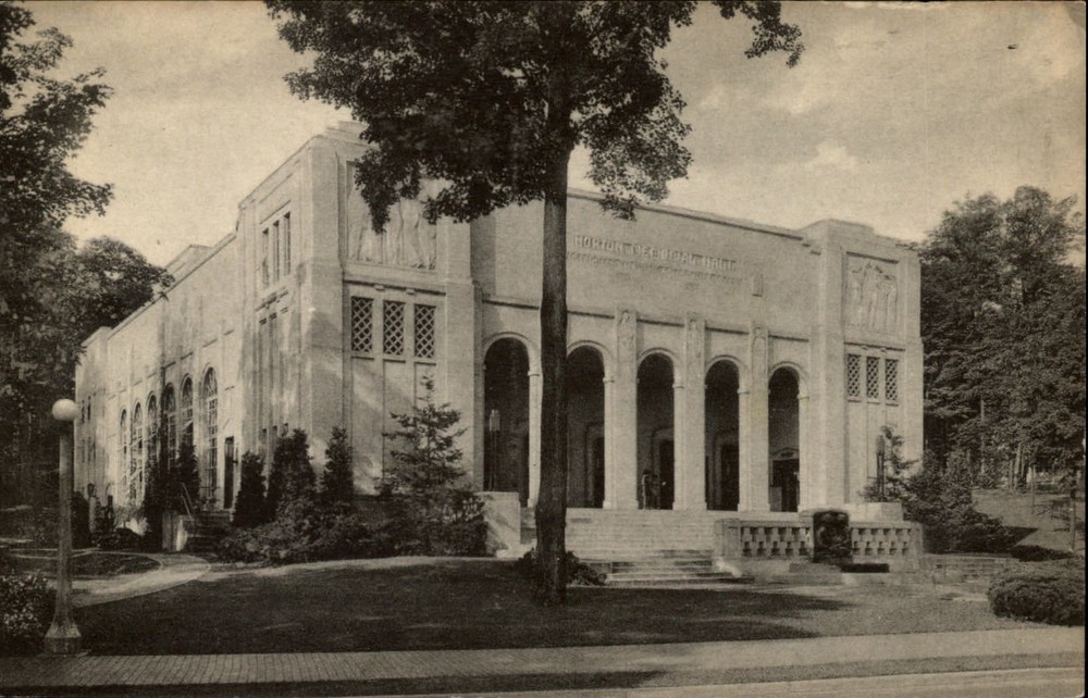 Chautauqua NY Norton Memorial Hall Lake Chautauqua Albertype postcard sku895