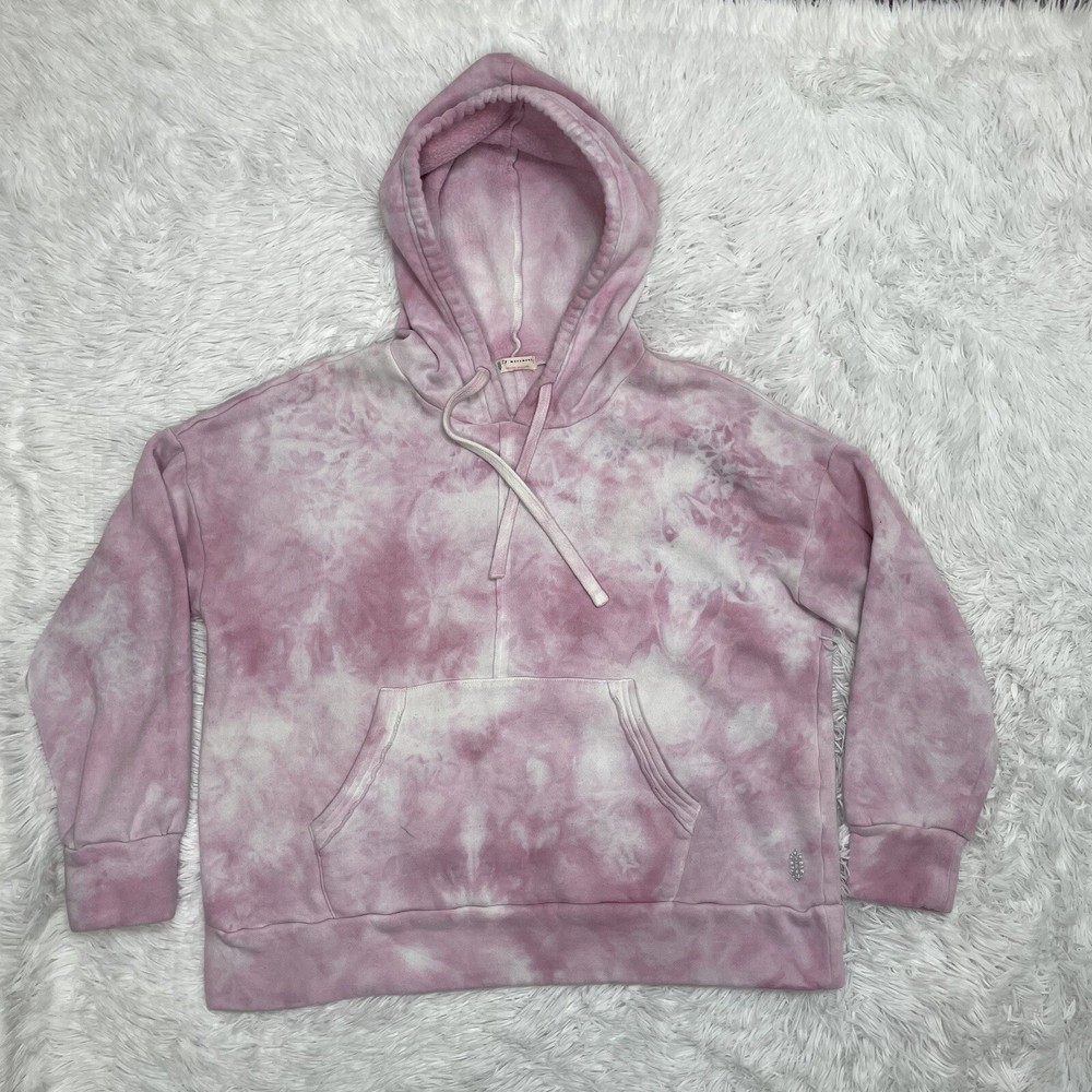 Fp Movement Free People Womens Hoodie Size S Small Pink Tie Dye Sweatshirt