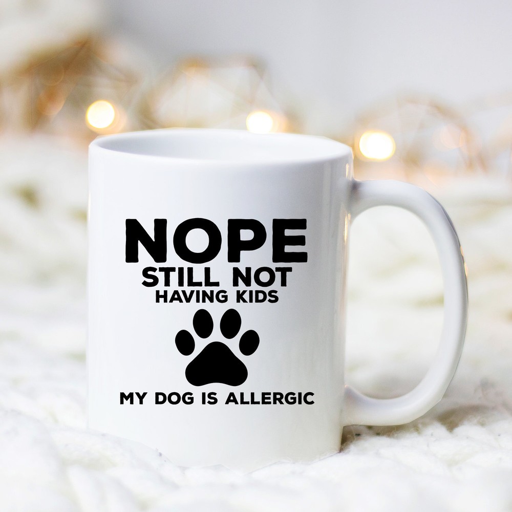 Dog Lover Mug for Pet Owners Who Prefer Paws Over Kids
