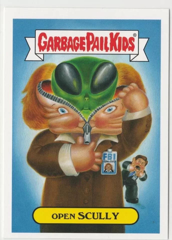 2016 GPK Prime Slime Trashy TV Open Scully #1a Garbage Pail Kids Card