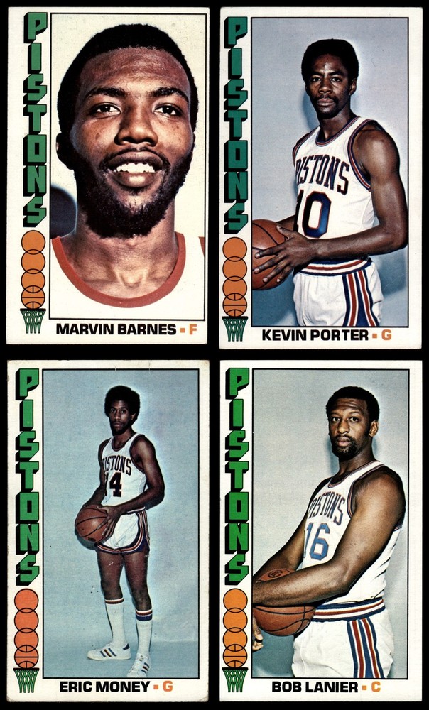 1976-77 Topps Pistons Almost Complete Team Set 3.5 - VG+ 7144580 (4 / 6 cards)