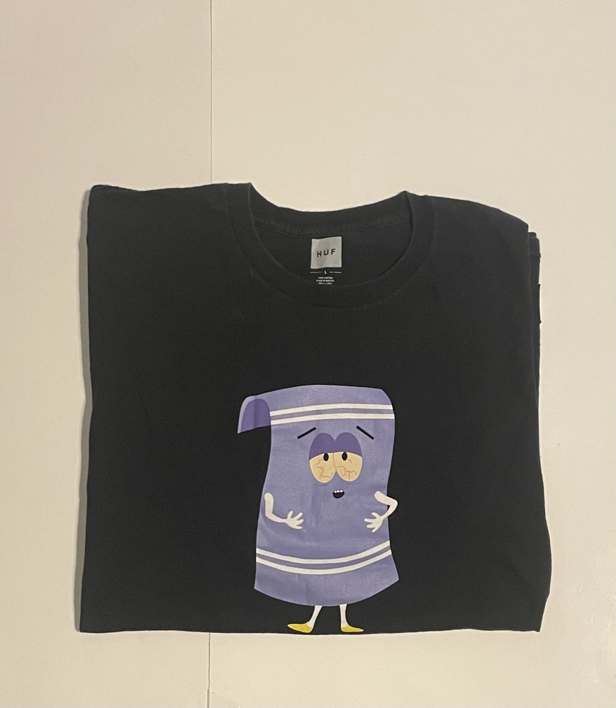 South Park HUF Black Towelie T-shirt Size Large