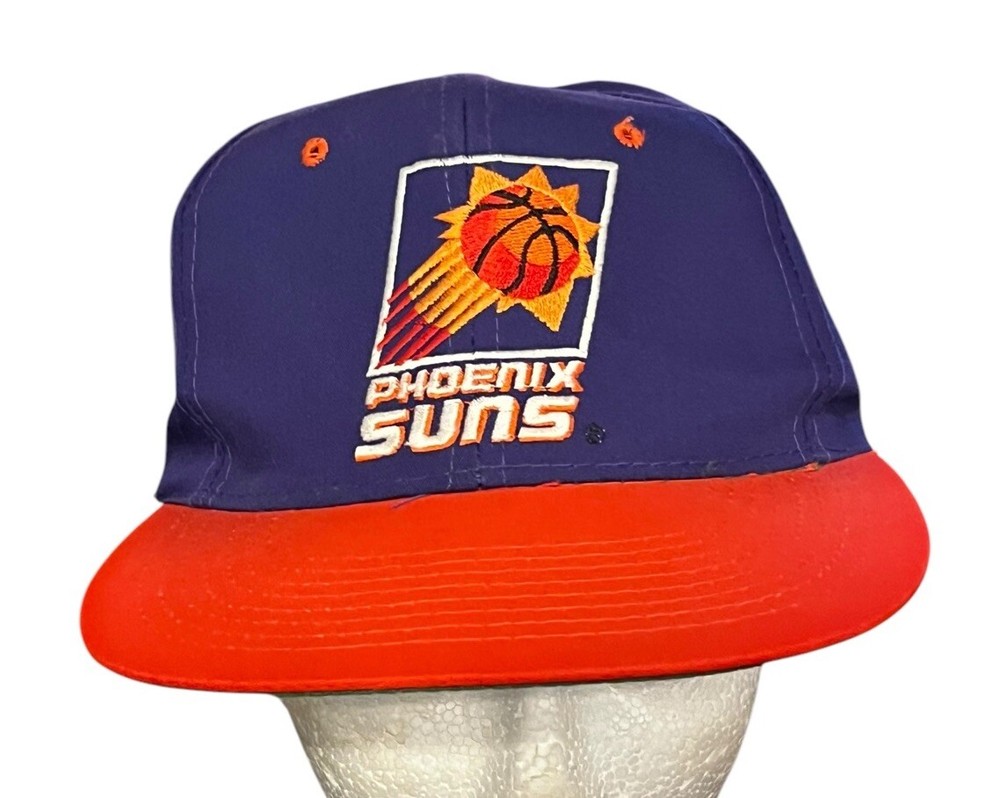 Vintage Phoenix Suns Snapback Hat 90s Competitor Purple Orange NBA