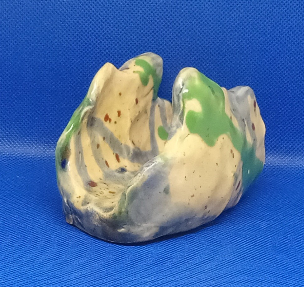 Expensive Handmade Glazed Abstract Wish Clay Sculpture Original Art-image