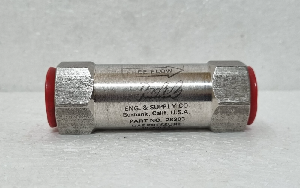 HASKEL 28303 1/2 FNPT Check Valve for High Pressure Gas 10000 PSI Hydraulic 15000 PSI