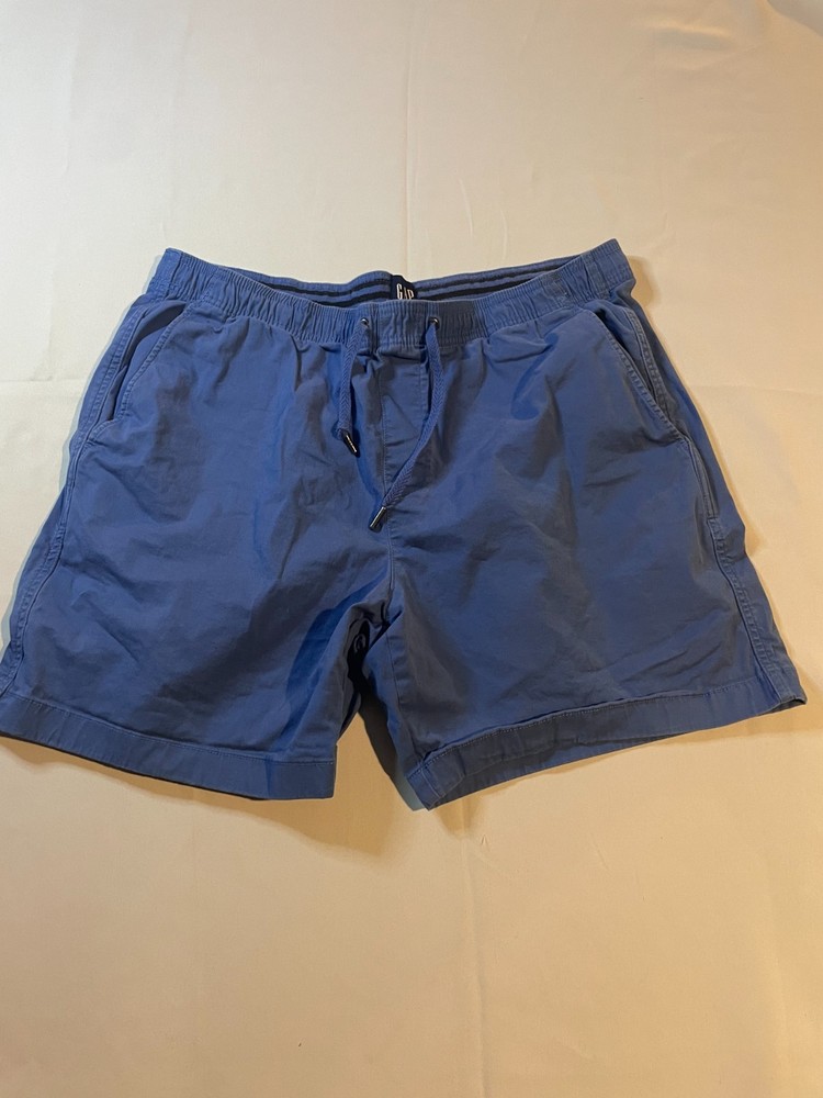 Gap Sweat Shorts Mens Size XL Blue Drawstring Pockets Casual Elastic Waist