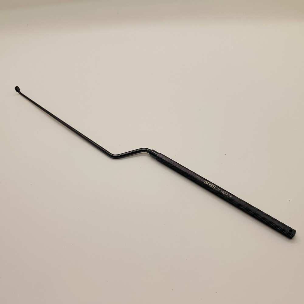 Boss MIS Neuro Spine 90° Dissector, 10 1/2″ angled right, 4mm plate, 71-4990P