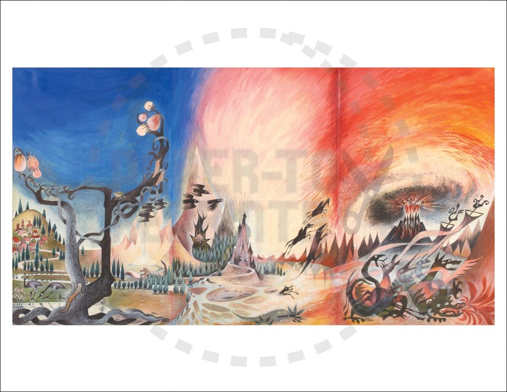 LORD OF THE RINGS PAPERBACK BOOK COVER ARTWORK 1965 - VINTAGE REPRINT