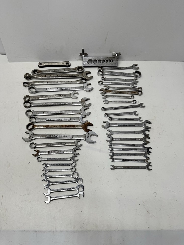 Vintage Craftsman USA Large Wrench Lot SAE MM