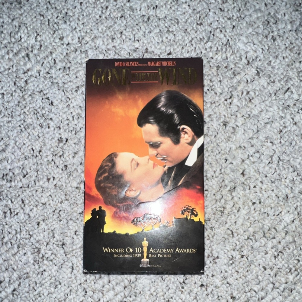 Gone with the Wind VHS Double Cassette 2-Tape MGM/UA Drama Romance NTSC G 1939