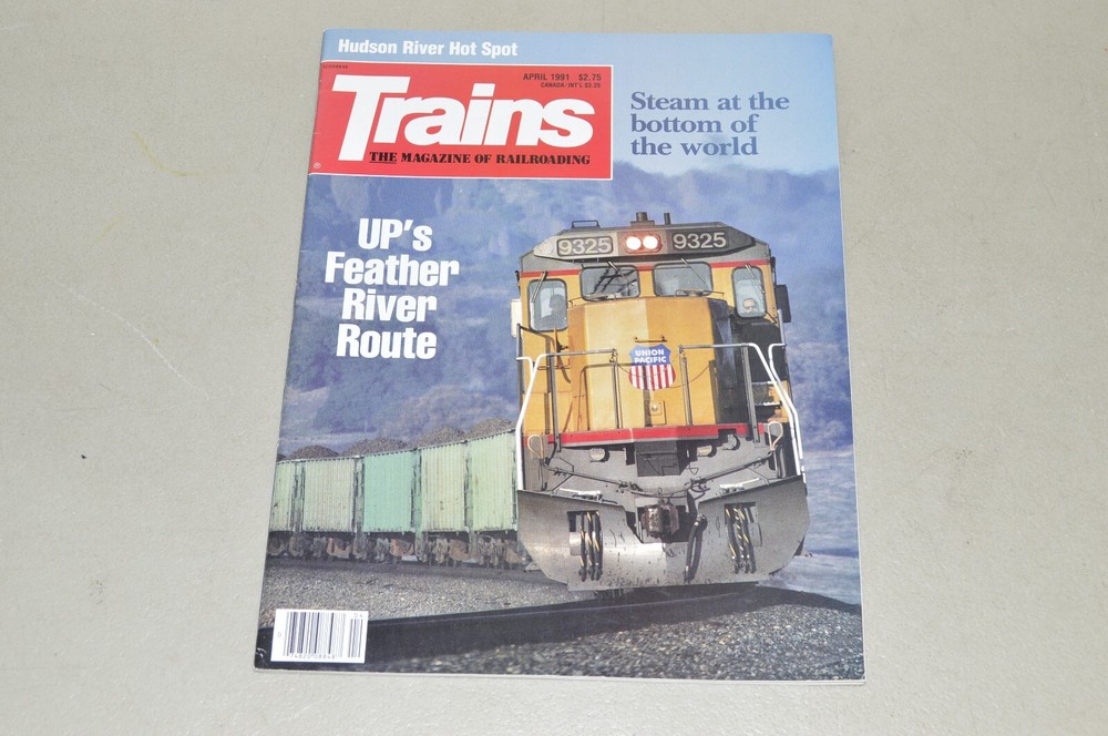magazine railroad TRAINS April 1991 Feather River Route Hudson River Horse Shoe
