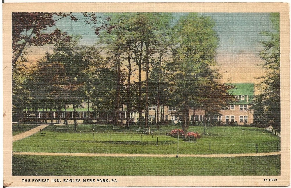 The Forest Inn, Eagles Mere PA Postcard