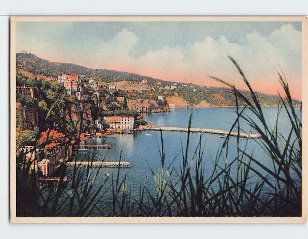 Postcard Panorama seen from the Loreley Hotel Sorrento Italy