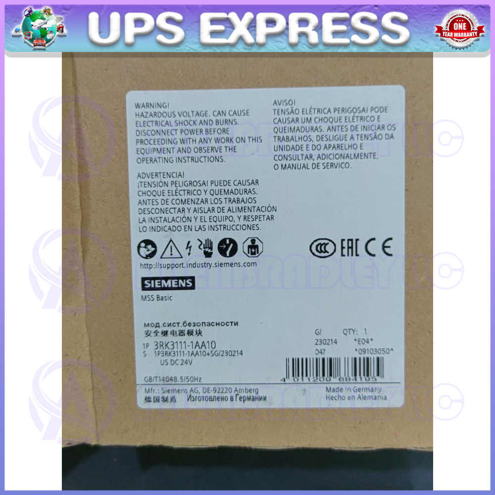 3RK3111-1AA10 SIEMENS Brand-New in Box 1PC SAFETY MODULE Spot Goods #CG