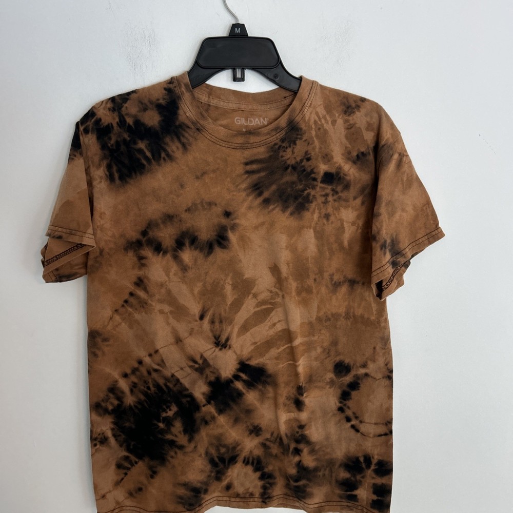Gildan Size Medium Short Sleeve Tee Shirt Bleach Tie Dye Unisex
