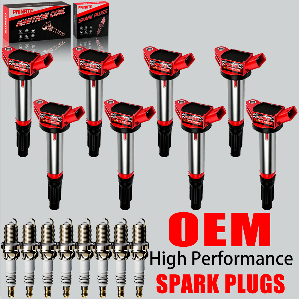 8X OEM High Performance Ignition Coil & Spark Plug For Lexus GX460 LS460 Toyota