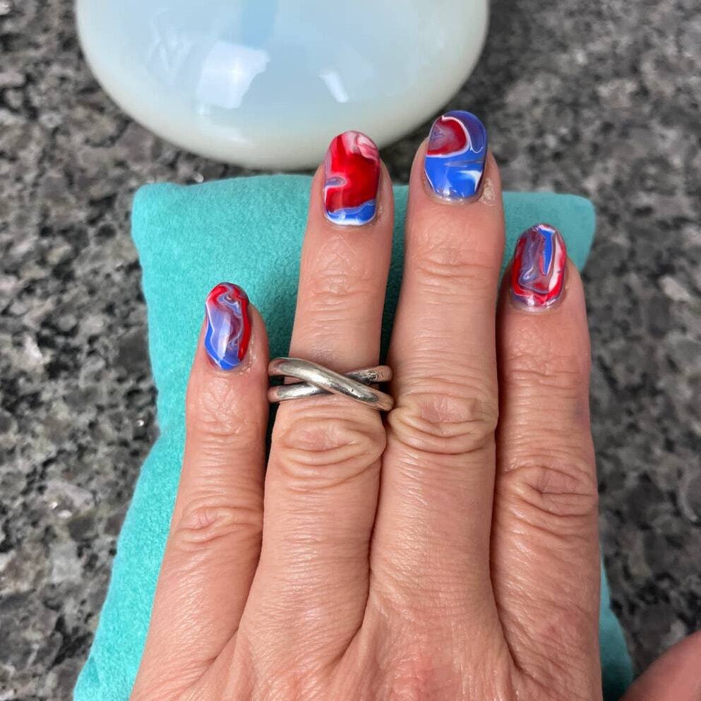 Authentic Tiffany & Co. Silver Paloma Picasso Le Cercle Crossover Ring