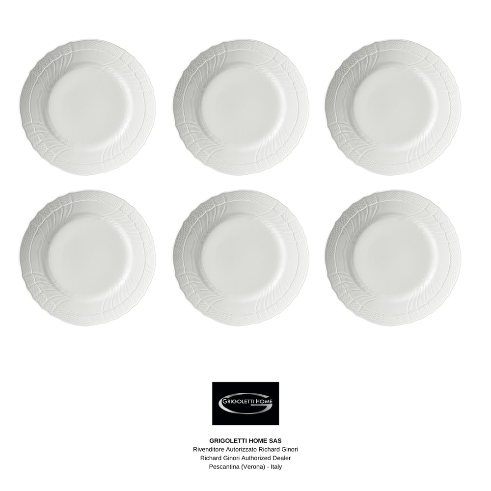 Richard Ginori - Vecchio Ginori - 6 Fruit Plates/Dessert 21.5 Cm - Retailer