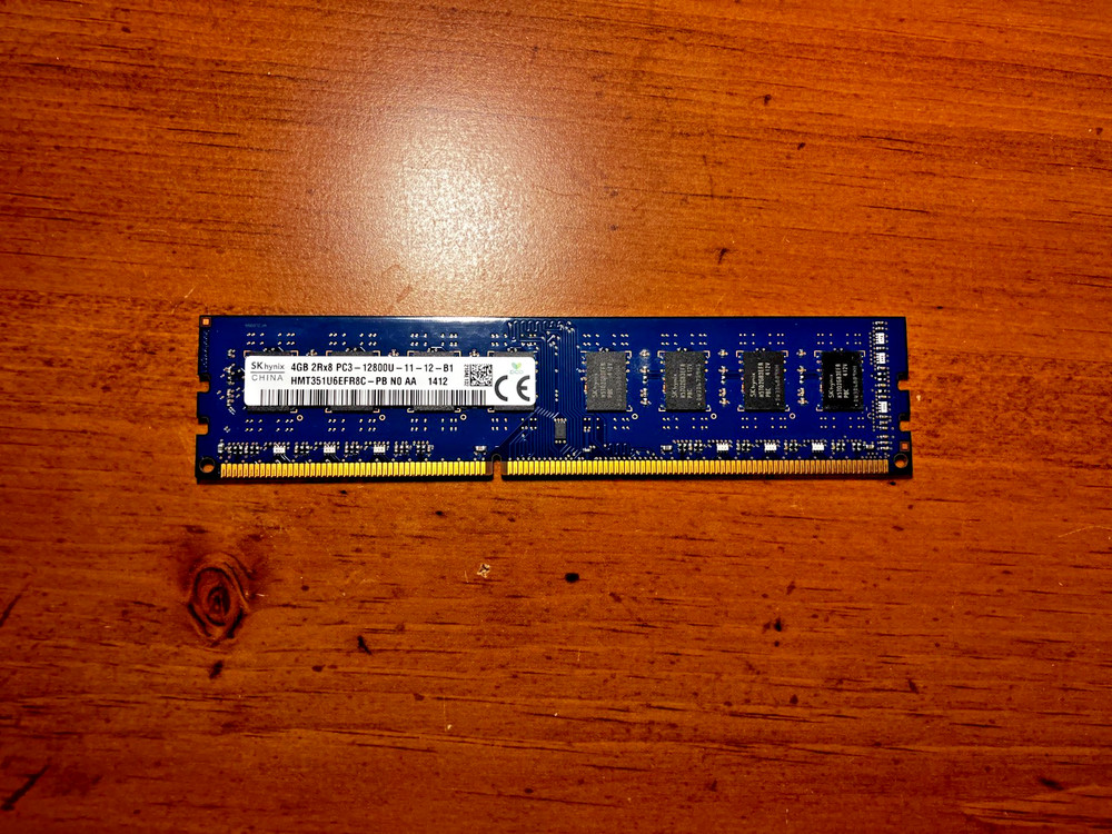 NEW- TESTED AND WORKING!! - SK HYNIX 4GB 2Rx8 PC3-12800U DDR3 DESKTOP Memory RAM