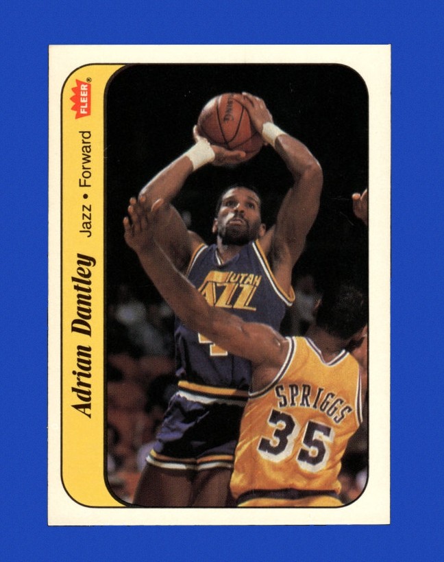 1986-87 Fleer Sticker Set-Break #  3 Adrian Dantley NR-MINT *GMCARDS*Consign with Greg Morris Cards